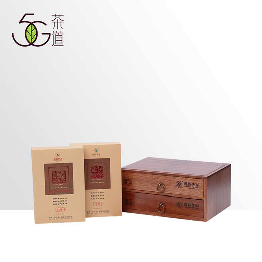 安化黑茶 湘益 2020年 茯字壹号 1kg手筑+1kg机压 商品图0