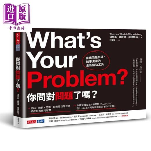 【中商原版】你问对问题了吗 重组问题框架 精准决策的创新解决工具 What’s Your Problem 台版 商品图0