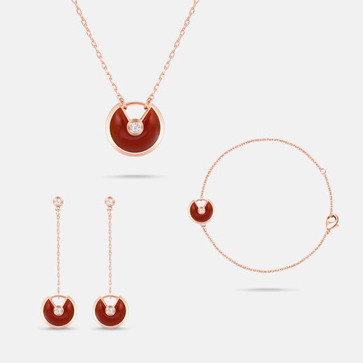 【英国HIK轻奢珠宝】正品项链手链耳钉三件套精致玫瑰礼盒假一赔三 商品图1