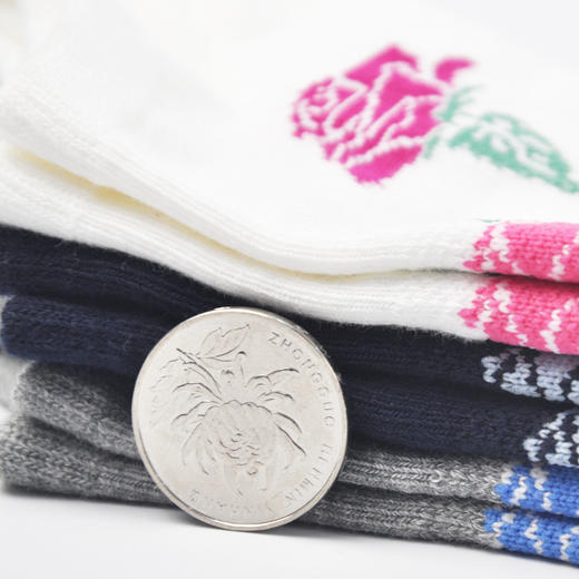 【49元6双】女丨休闲船袜，精梳棉袜，加厚面料更吸汗【722302】 商品图4