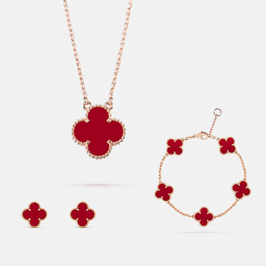 【英国HIK轻奢珠宝】正品项链手链耳钉三件套精致玫瑰礼盒假一赔三 商品图3