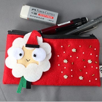 特色手作不织布笔袋