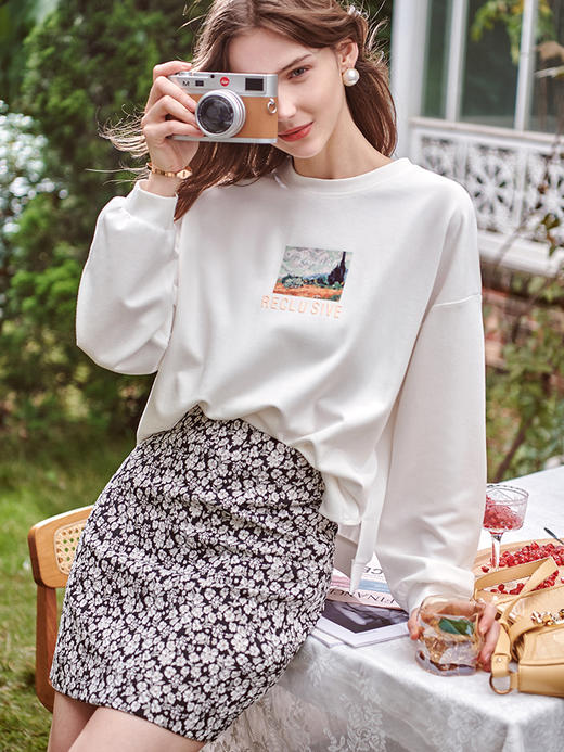 欧芮儿显瘦百搭大气优雅风半身裙 商品图2