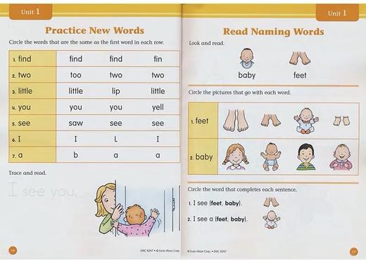 【4-10岁推荐】Evan Moor Sight words 2册 英语高频词积累必备 商品图3