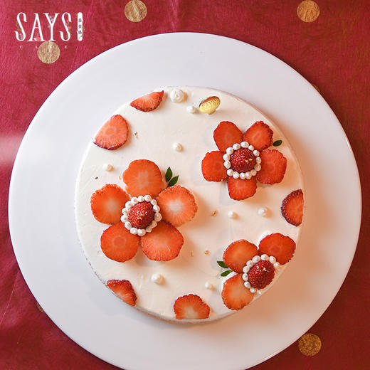 【历史商品】花开笑颜红莓戚风 商品图0