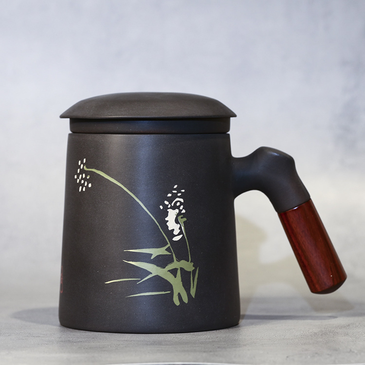 建水紫陶 办公杯（特价）