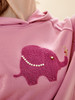 欧芮儿粉色卫衣女潮连帽2021新款春季刺绣宽松长袖小个子显瘦上衣 商品缩略图1