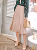 欧芮儿缎面半身裙春季新款高腰显瘦时尚气质优雅年轻垂坠感A字裙 商品缩略图3