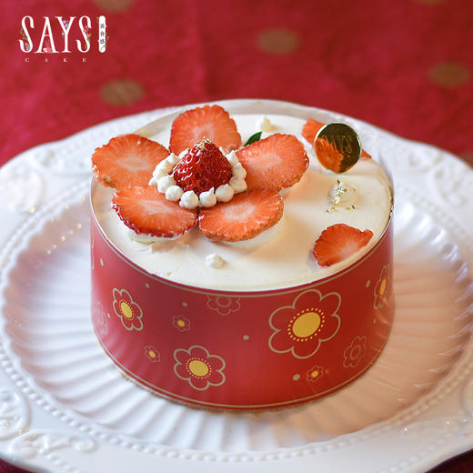 【历史商品】花开笑颜红莓戚风 商品图2