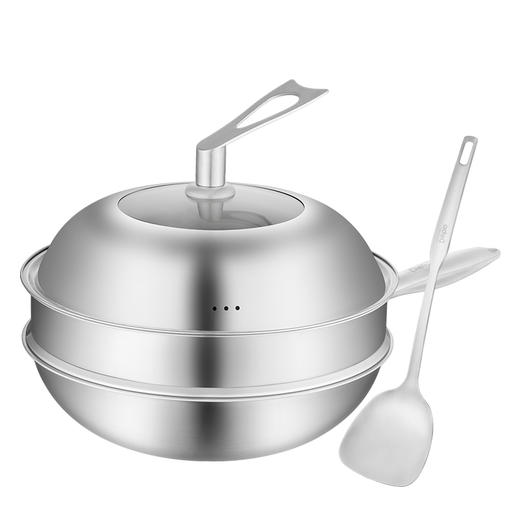 Debo 德铂304不锈钢蜂窝炒锅多用锅 商品图0