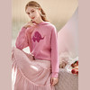 欧芮儿粉色卫衣女潮连帽2021新款春季刺绣宽松长袖小个子显瘦上衣 商品缩略图2