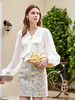 欧芮儿长袖缎面衬衫女春季新款复古优雅时髦气质翻领设计感衬衣 商品缩略图1