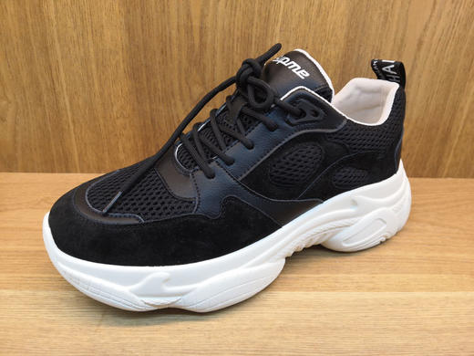 豪行原装19196078牛皮厚底时尚韩版纯色网鞋休闲透气老爹男鞋正品 商品图2