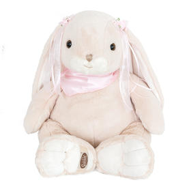 伽百利毛绒玩具/大露比大肉粉色丝带兔/55CM/W990礼物公仔陪伴玩偶