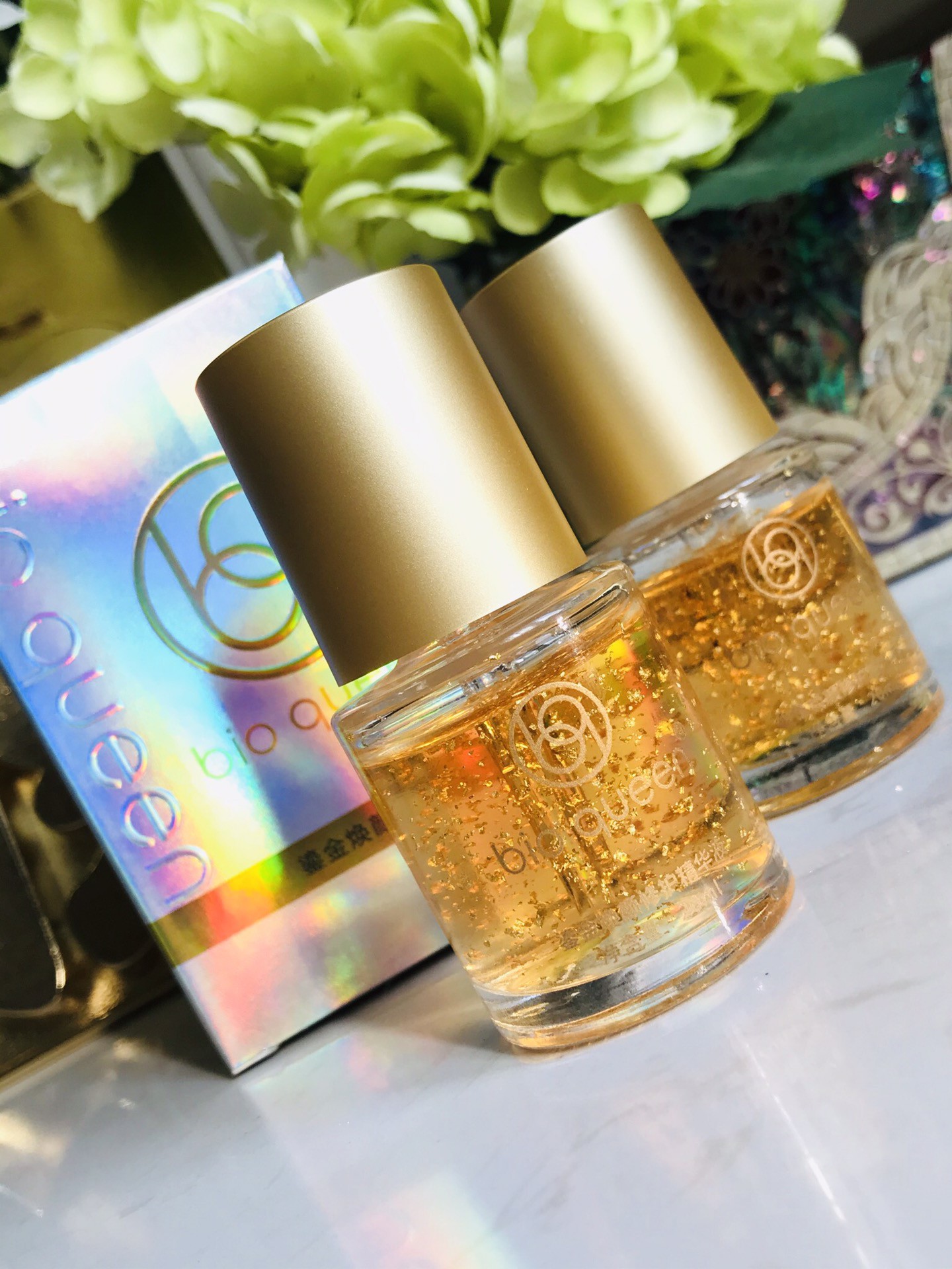 买一送一！鎏金焕颜修护精华液20ml 富含24K日本进口金箔 复配国际专利成分精氨酸小分子肽 直达肌底 清除自由基 紧致白嫩 净化滋养 弹力紧致