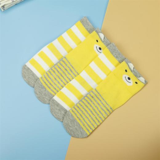 【19元6双】1-3岁丨四季直板袜卡通条纹童袜舒适柔软【923212】 商品图0