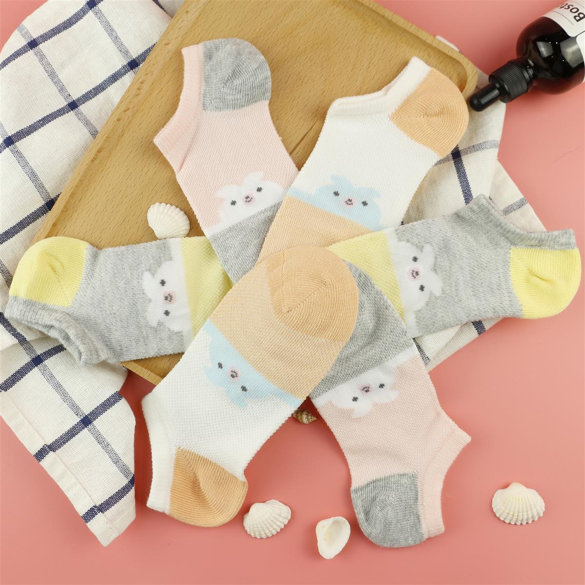 【19元6双】7岁以上丨大童精梳棉网面袜子 薄袜船袜短袜【813306】