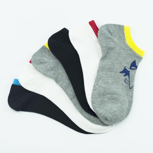 【19元6双】7岁以上丨大童精梳棉袜子 春夏船袜短袜 【713312】 商品图3