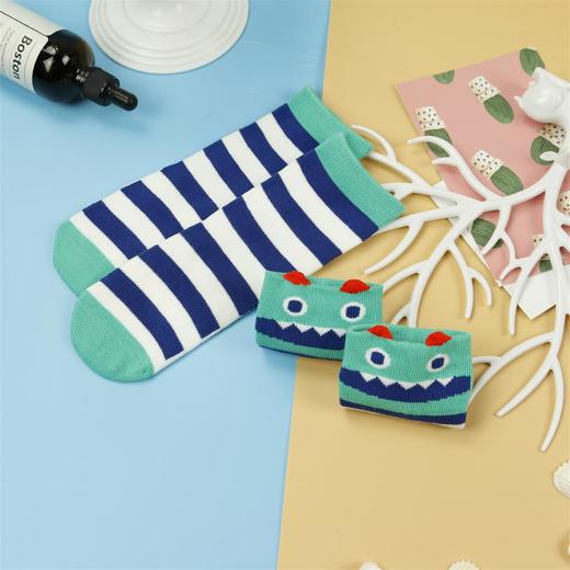 【19元6双】1-3岁丨带跟直板袜卡通条纹童袜舒适柔软四季袜【923213】 商品图2