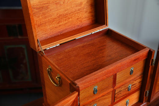 红桥红  家具严选  缅甸花梨（大果紫檀）  【32 缅花故宫款 官皮箱】 商品图5