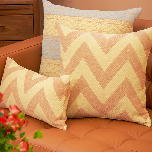 拼色靠包沙发靠包垫客厅靠垫床头大号现代简约抱枕长方形家用轻奢可拆洗 商品图2