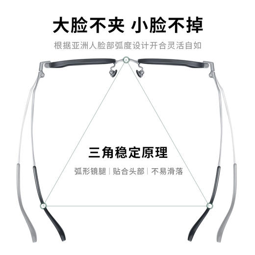 普莱斯PT11085 纯钛 宽边设计 高度数可用 中性 商品图3