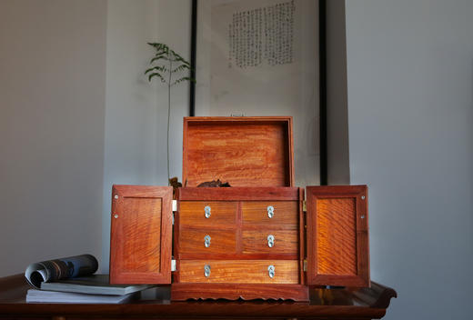 红桥红  家具严选  缅甸花梨（大果紫檀）  【32 缅花故宫款 官皮箱】 商品图4