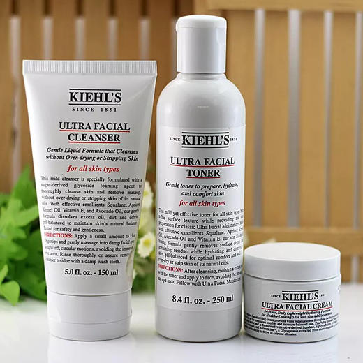 【海关保税直发】Kiehl’s科颜氏高保湿3件套装-洁面-面霜-爽肤水-会员5折 商品图1