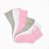 【19元6双】3-5岁丨小童乖巧女袜，袜口绣边可折，袜颈长度自由调节【 713205】 商品缩略图0