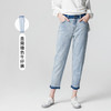 famecoco范可儿牛仔裤女直筒设计感裤子F211GA005 商品缩略图0