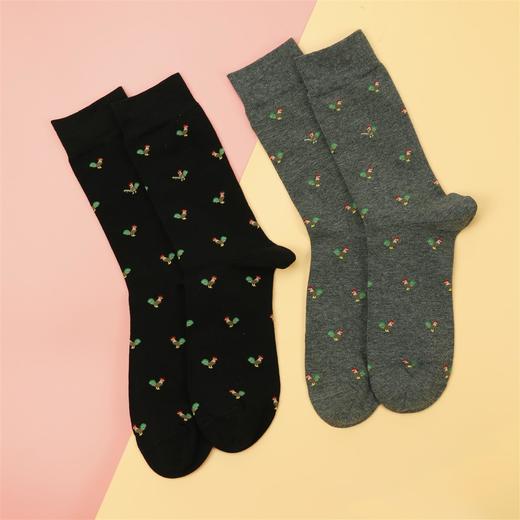 【6双装】【可积分兑换】男丨男士长筒休闲袜时尚潮流印花长袜男士秋冬袜子【921203】 商品图0