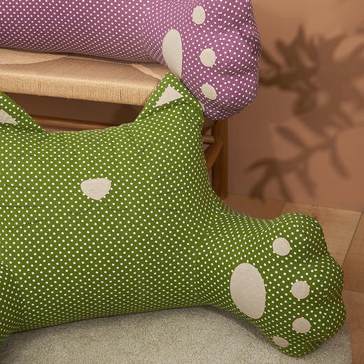 波点猫咪大靠背床头大靠垫榻榻米腰靠床上护腰枕宿舍卧室可爱儿童靠枕大号靠背垫 商品图2