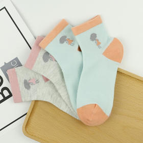 【19元6双】5-7岁丨中童精梳棉袜子 薄款 舒适透气【813210】