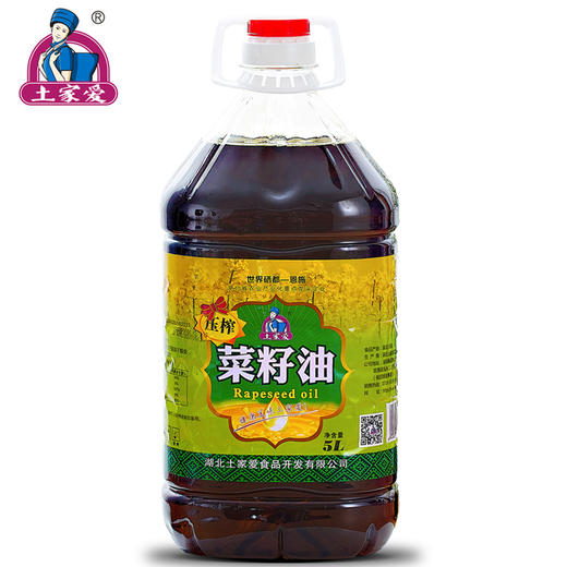 土家爱生态压榨菜籽油5L 商品图0