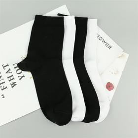 女袜丨2双装丨80支长绒棉薄款袜子中筒纯色休闲袜【6双6折 2双装 2122221】