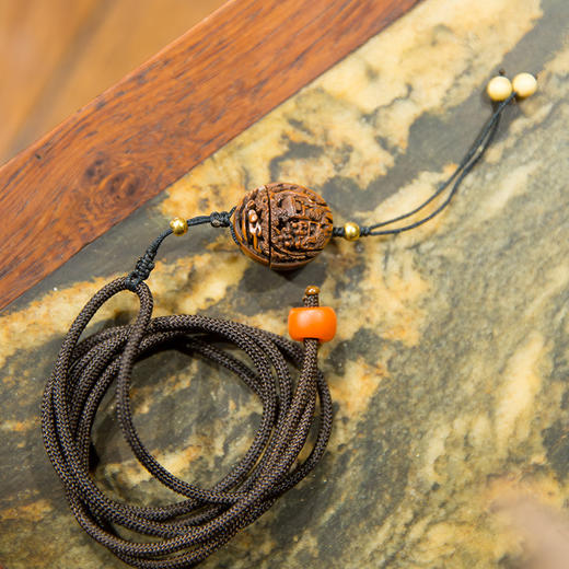 清乾隆 核雕松溪论画图挂件 商品图2