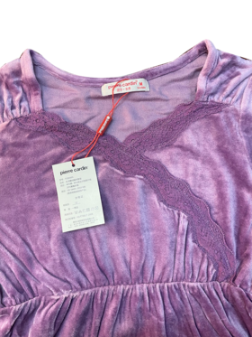 皮尔卡丹女天鹅绒睡衣套装