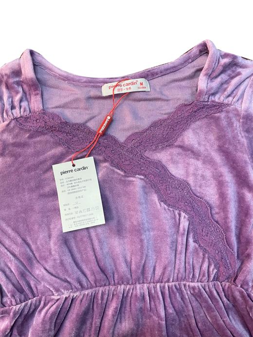 皮尔卡丹女天鹅绒睡衣套装 商品图0