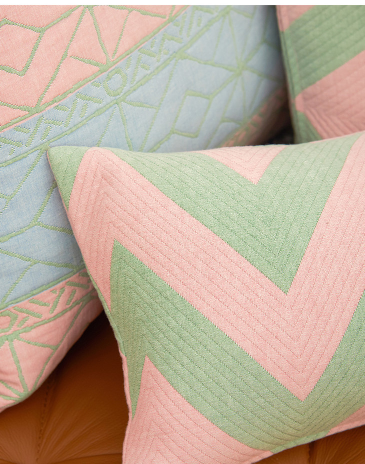 拼色靠包沙发靠包垫客厅靠垫床头大号现代简约抱枕长方形家用轻奢可