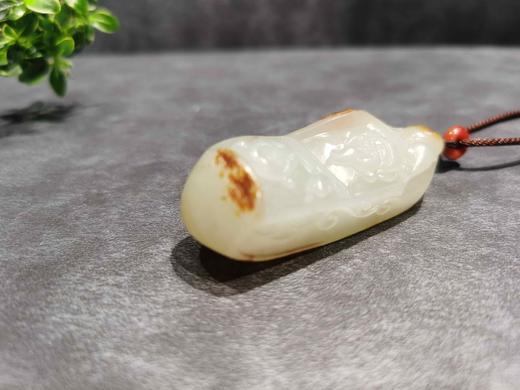 【御珠宫坊·传承系列】白玉子料财神佛挂件 商品图2