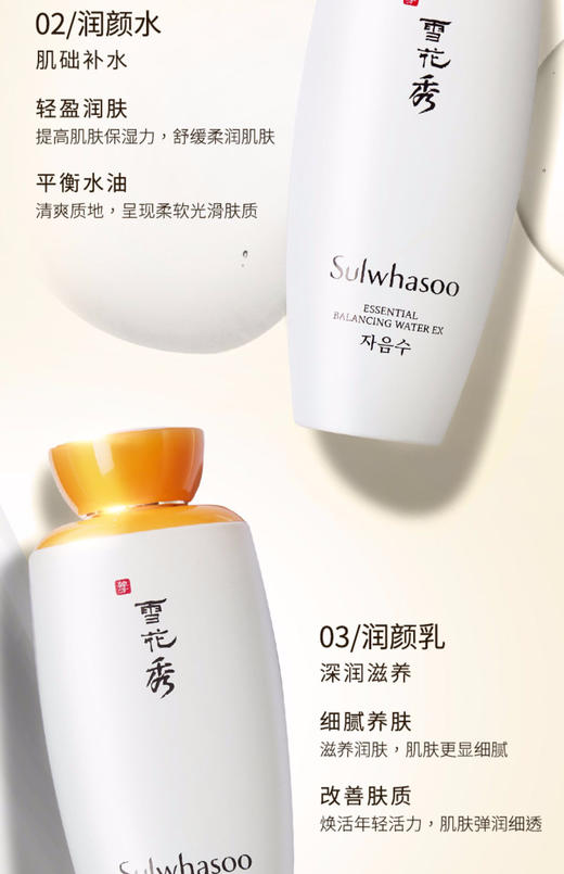 【海关保税直发】Sulwhasoo雪花秀滋阴水+乳两件套/三件套--会员5折-新旧版随机 商品图3