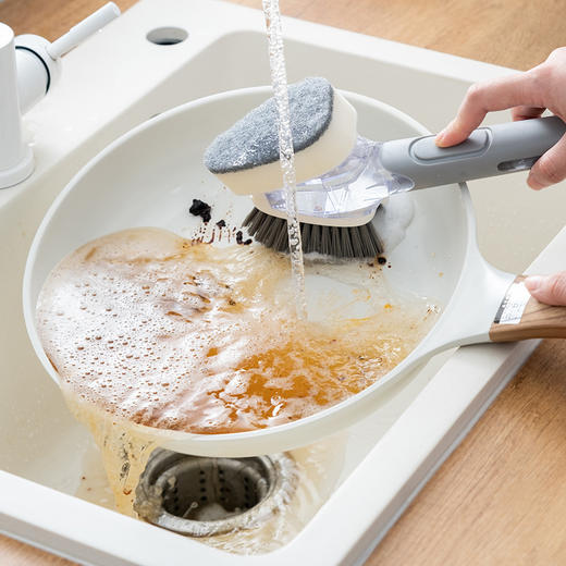 自动加液洗碗刷 多功能厨房用品去污懒人清洁刷家用涮锅洗碗神器 商品图2