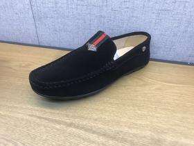 豪行2019秋季新品时尚休闲真皮男单鞋豆豆鞋19327668专柜正品