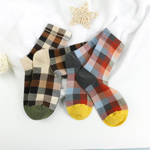 【49元6双】女丨女士松口袜英伦风时尚女袜精梳棉中筒袜秋冬棉袜【2022202】 商品图0