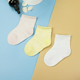 【19元6双】【1-3岁】小童桃心网眼袜子【713207】