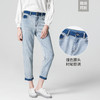famecoco范可儿牛仔裤女直筒设计感裤子F211GA005 商品缩略图1