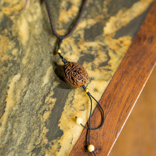 清乾隆 核雕松溪论画图挂件 商品图3