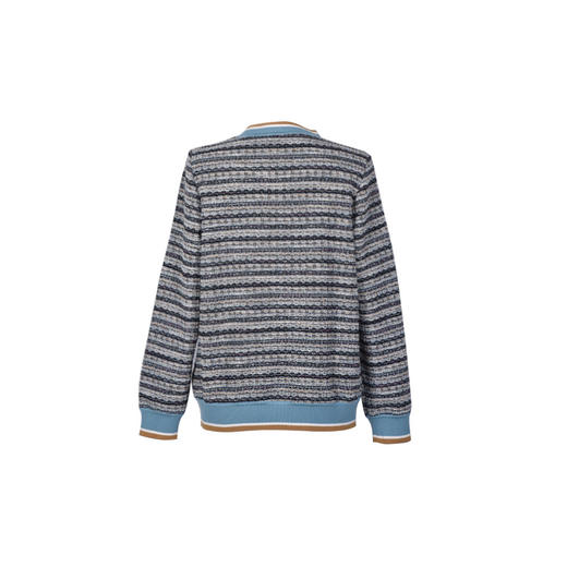 SAINT L’UCK/圣媛女装  时尚休闲罗纹领彩条针织套头衫SA320A01 商品图1