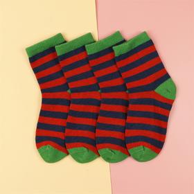 【19元6双】3-5岁丨儿童条纹四季棉袜舒适时尚健康精梳棉袜小童【923215】