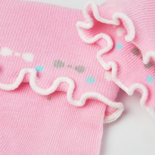 【19元6双】3-5岁丨小童乖巧女袜，袜口绣边可折，袜颈长度自由调节【 713205】 商品图1